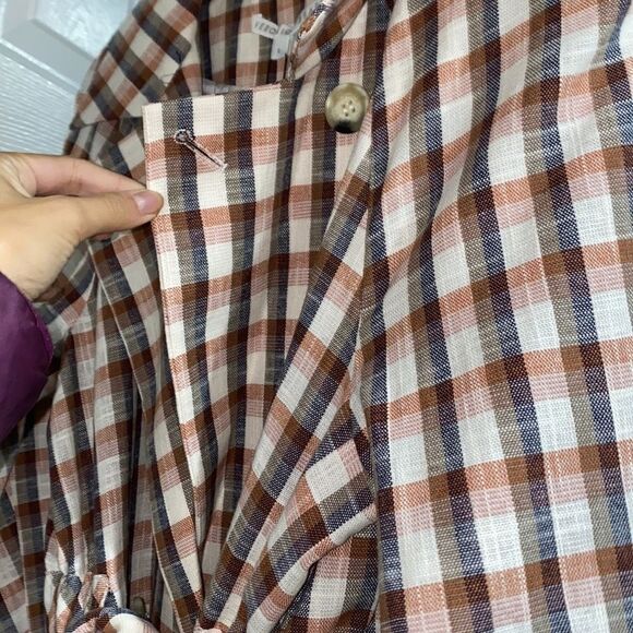 NWT Veronica Beard Lin Belted Plaid Jacket Blazer - Picture 6 of 15